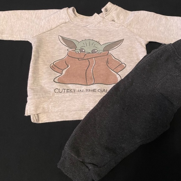Baby Boys' 2pc Star Wars Baby Yoda
Long Sleeve Fleece Top and Bottom Set -
Gray - Picture 1 of 6